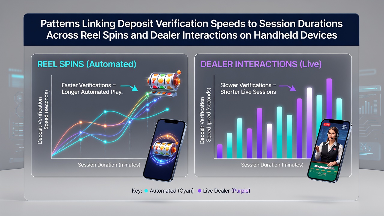 Mobile device displaying casino interface with reel spins and deposit status indicators