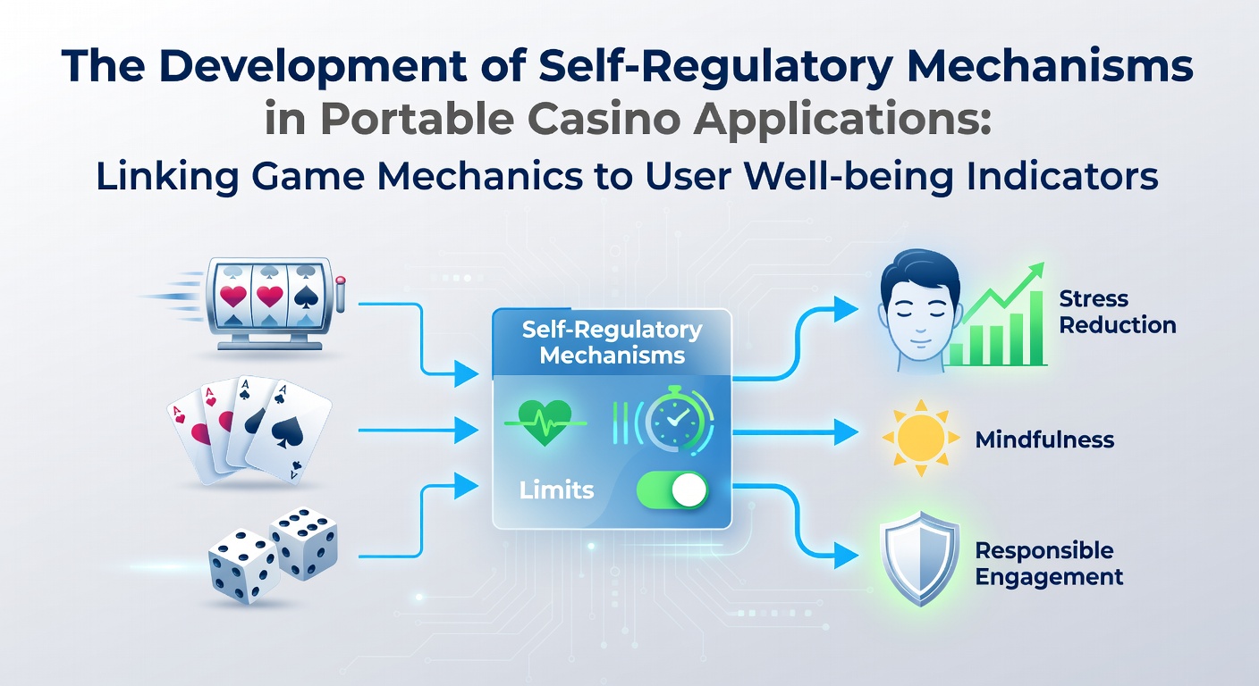 Mobile casino app interface showing self-regulatory tools and user well-being indicators